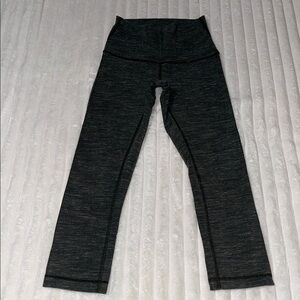 lululemon athletica Dark Heather Gray Cropped Leggings